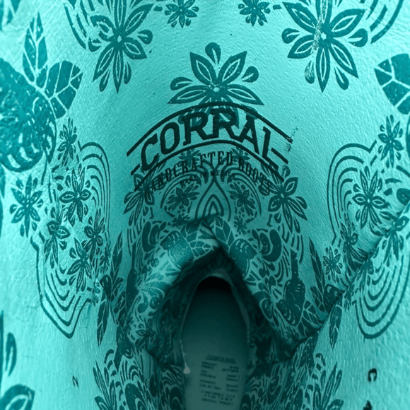 Corral Womens 7 Embroidery Crystals Lamb Fringe Tall Boots C4078 Cowgirl Western - Picture 9 of 16